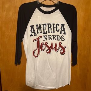 NWOT crazy train America tee S